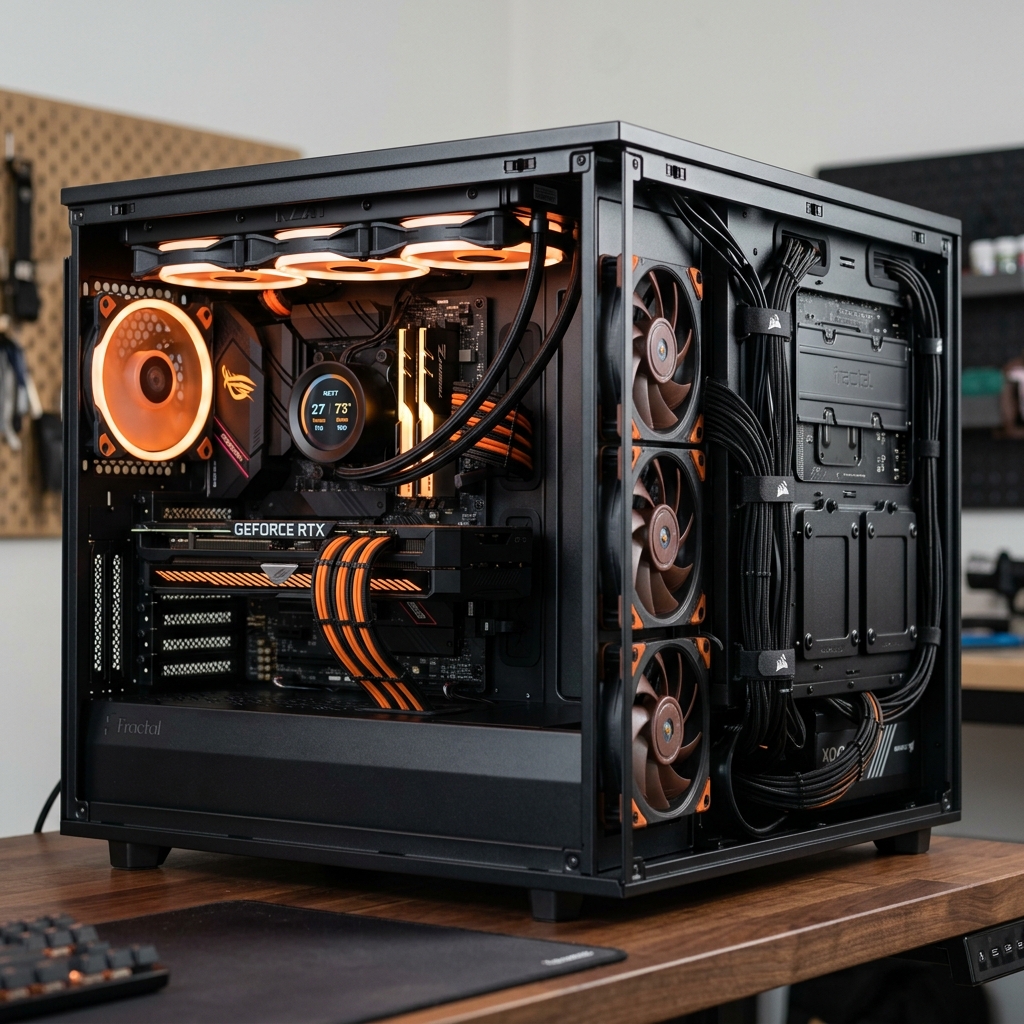 Panduan cable management PC rapi 2026 - interior build gaming rapi