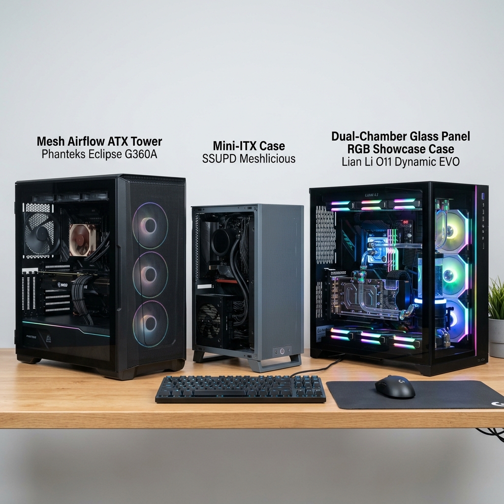 Perbandingan jenis casing PC ATX mATX ITX 2026