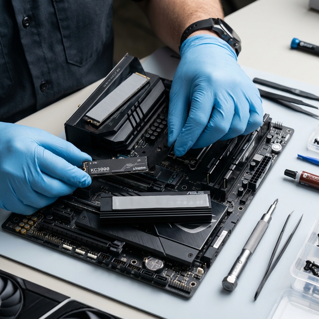 Merawat SSD NVMe M.2 dengan thermal pad — panduan storage maintenance 2026