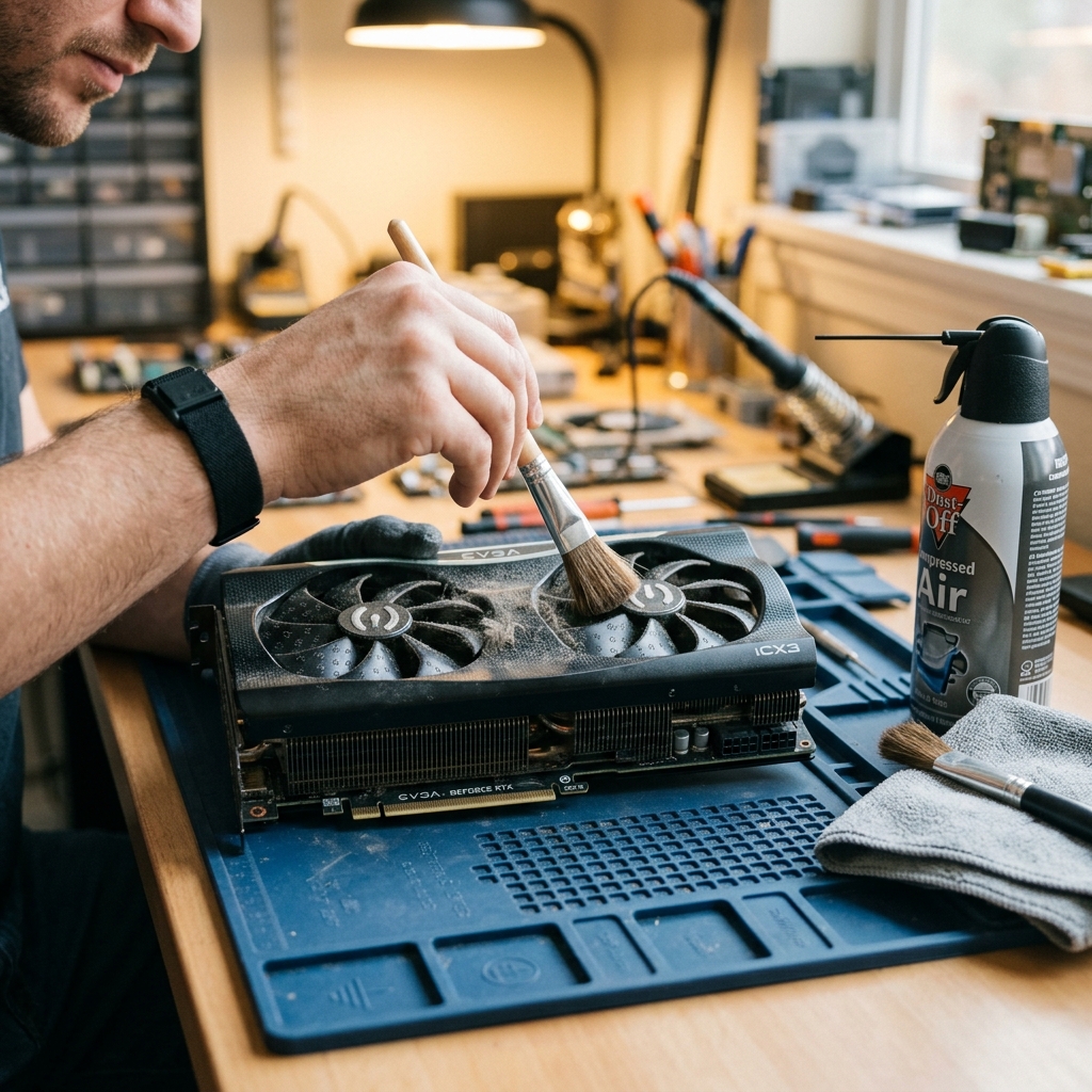 Membersihkan VGA Card GPU dari debu — perawatan GPU 2026