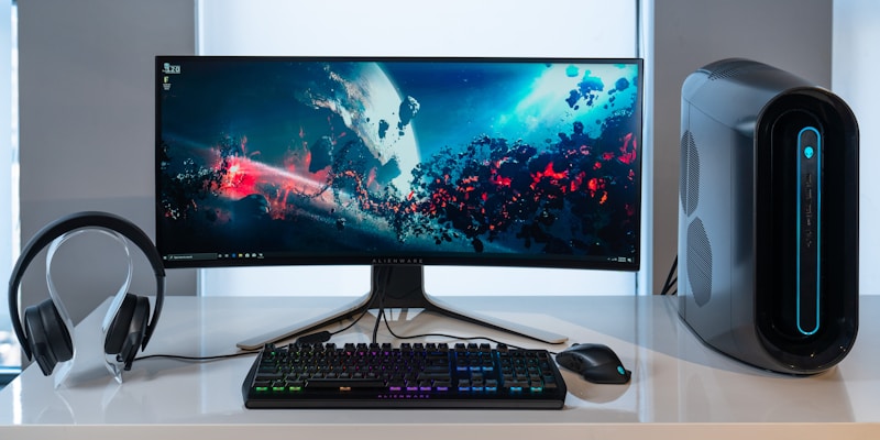 Setup WFH Mini PC Minimalis