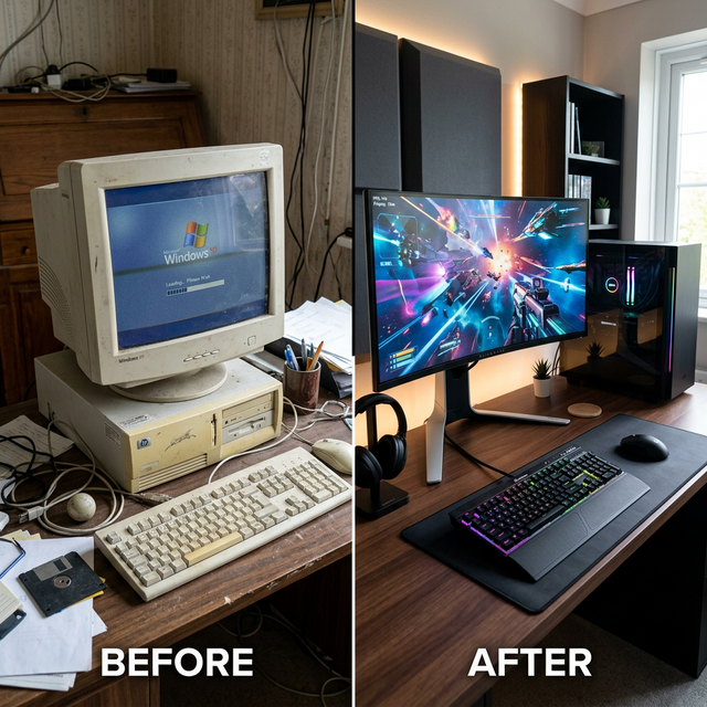 Before After Upgrade PC Kantor - Perbandingan Performa
