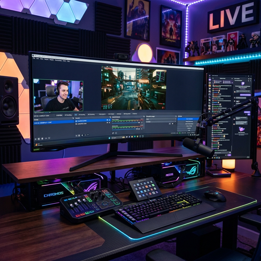 Setup Streaming 4K Professional dengan OBS Studio dan AV1 Encoding 2026