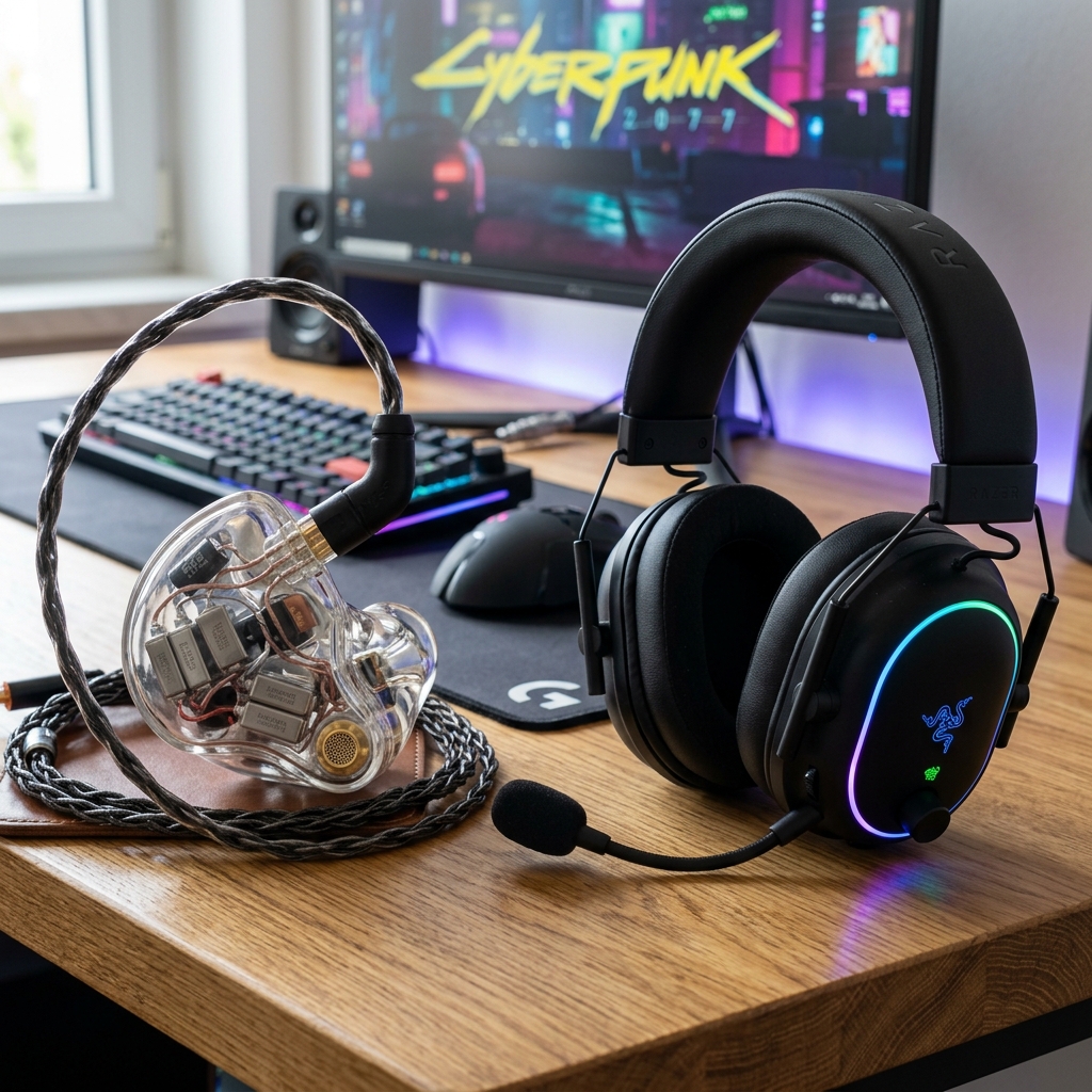 Head-to-Head IEM Audiophile vs Headset Gaming Profesional 2026