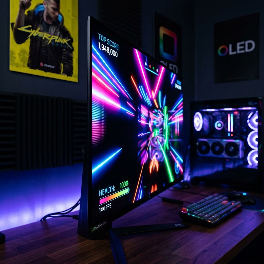 Tampilan Panel OLED Gaming 2026 dengan Kontras Warna Tak Berbatas