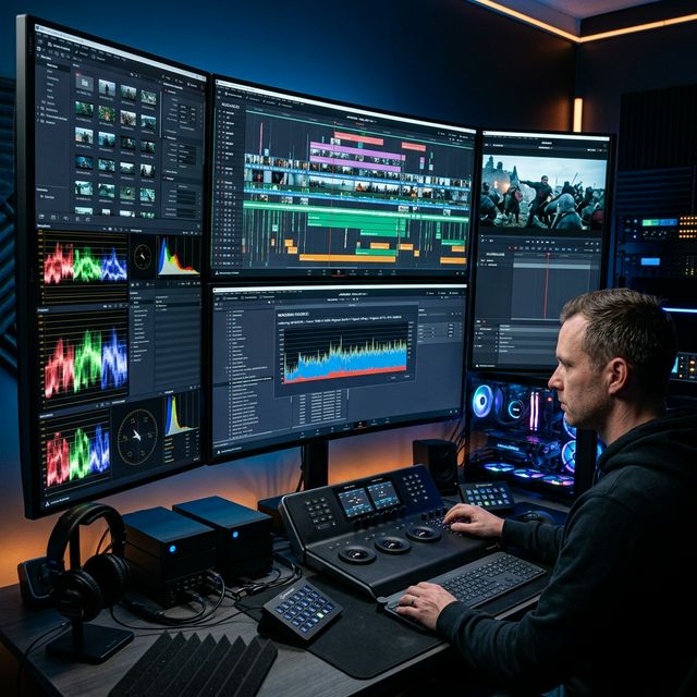 Penggunaan Ekstrem PC untuk Edit Video 8K dengan Monitor Lengkung yang Merasakan Dampak SSD Berkecepatan Tinggi