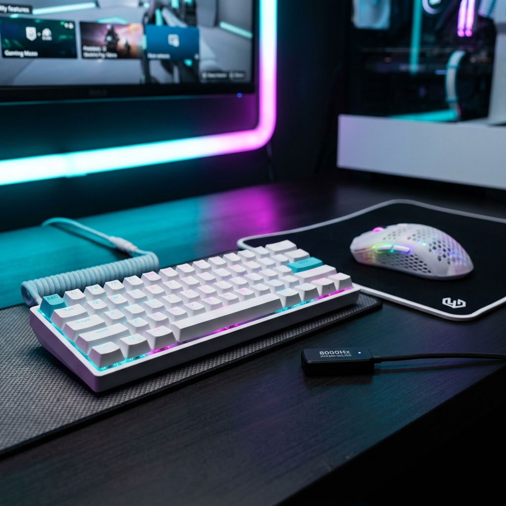 Setup Mouse & Keyboard Wireless High-End 2026 dengan Dongle 8000Hz