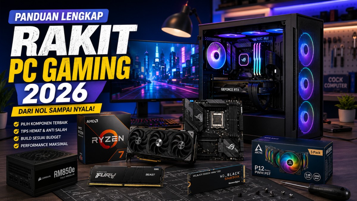 Panduan Lengkap Rakit PC Gaming 2026: Dari Nol Sampai Nyala