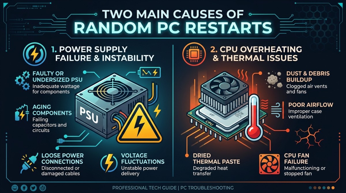 Cara Mengatasi PC Sering Restart Sendiri: Penyebab & Solusi Lengkap 2026