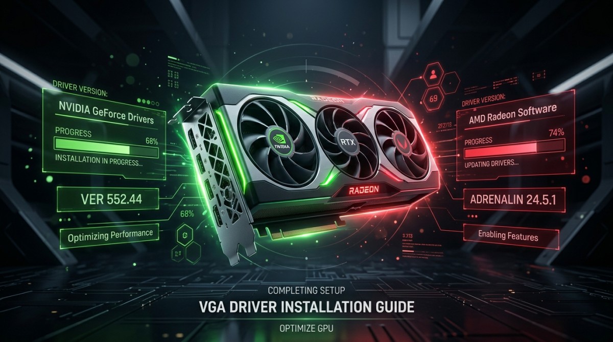 Cara Install Driver VGA NVIDIA & AMD yang Benar (Bebas Stuttering)