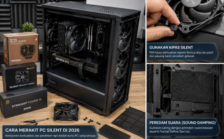 Cara Merakit PC Silent (Tanpa Suara Bising) di 2026: Panduan Lengkap