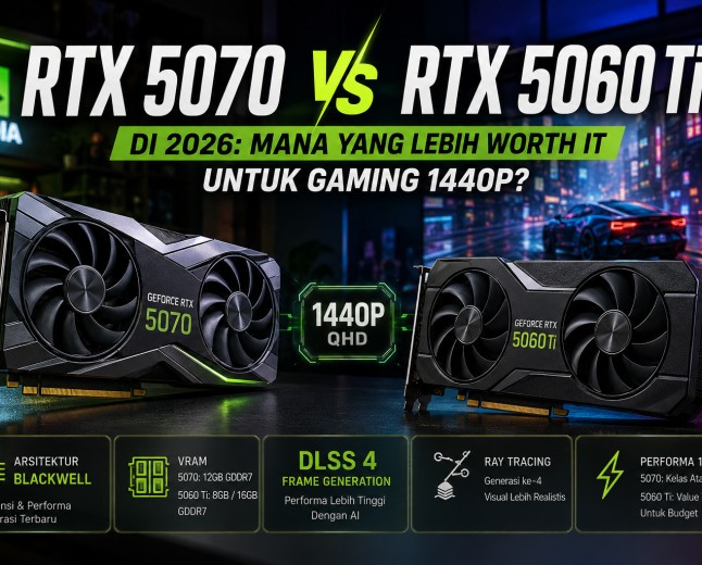 RTX 5070 vs RTX 5060 Ti di 2026: Mana yang Lebih Worth It untuk Gaming 1440p?