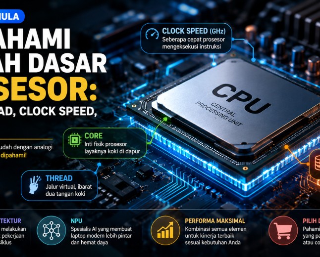 Memahami Istilah Dasar Prosesor: Core, Thread, Clock Speed, dan Cache