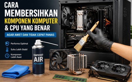 Cara Membersihkan Komponen Komputer dan CPU yang Benar Agar Awet dan Tidak Cepat Panas