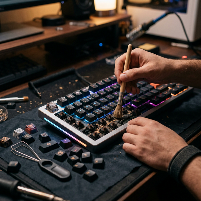 Cara Membersihkan Keyboard Mekanikal Berdebu Tanpa Salah Cabut Ngerusak Switch (Februari 2026)